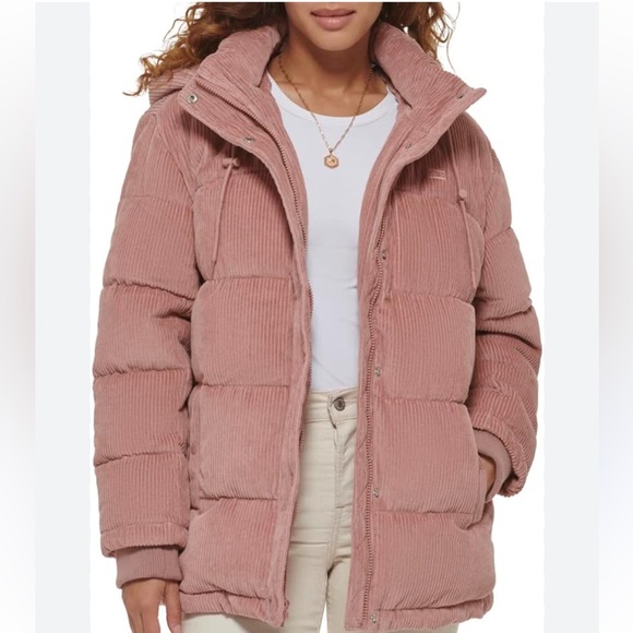 Levis CORDUROY BUBBLE PUFFER JACKET - Picture 2 of 7